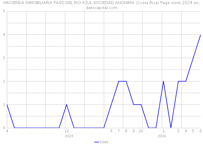 HACIENDA INMOBILIARIA PASO DEL RIO AZUL SOCIEDAD ANONIMA (Costa Rica) Page visits 2024 