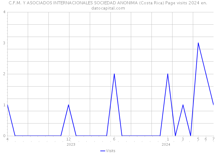C.F.M. Y ASOCIADOS INTERNACIONALES SOCIEDAD ANONIMA (Costa Rica) Page visits 2024 