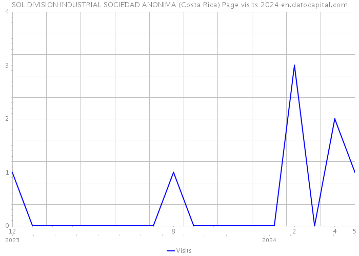 SOL DIVISION INDUSTRIAL SOCIEDAD ANONIMA (Costa Rica) Page visits 2024 