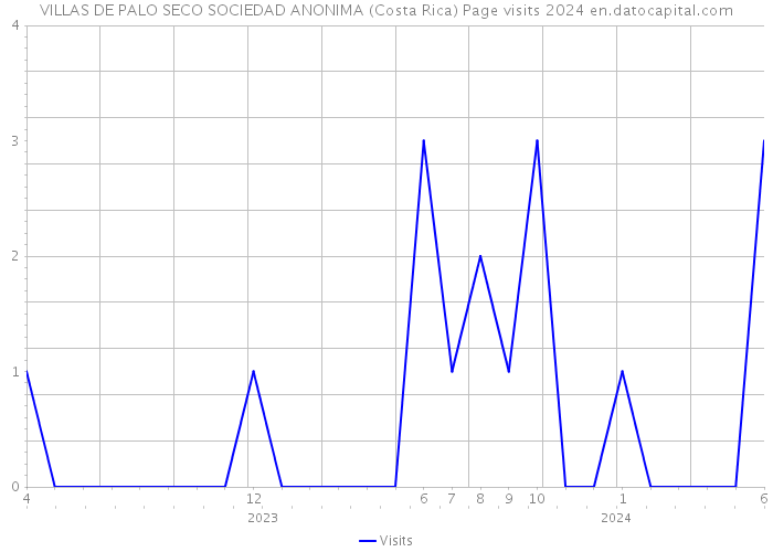 VILLAS DE PALO SECO SOCIEDAD ANONIMA (Costa Rica) Page visits 2024 