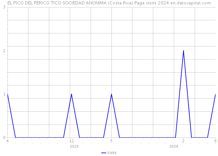 EL PICO DEL PERICO TICO SOCIEDAD ANONIMA (Costa Rica) Page visits 2024 