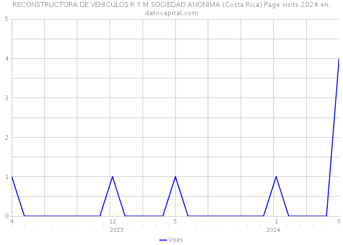 RECONSTRUCTORA DE VEHICULOS R Y M SOCIEDAD ANONIMA (Costa Rica) Page visits 2024 