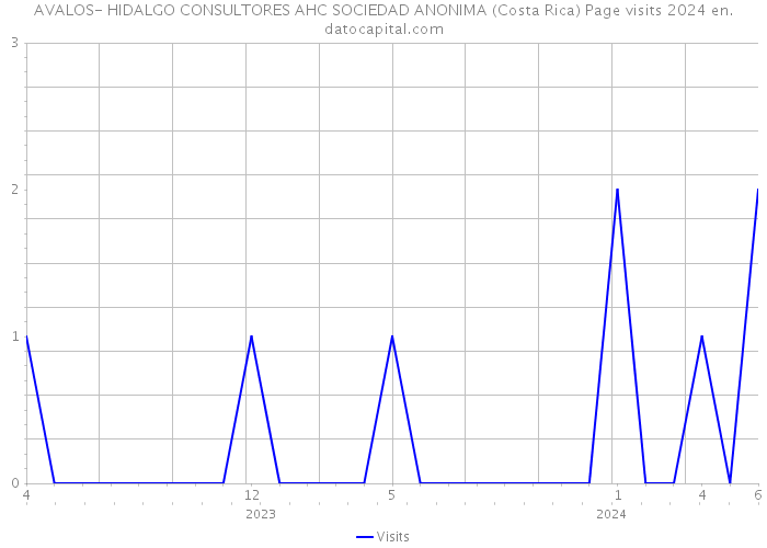 AVALOS- HIDALGO CONSULTORES AHC SOCIEDAD ANONIMA (Costa Rica) Page visits 2024 