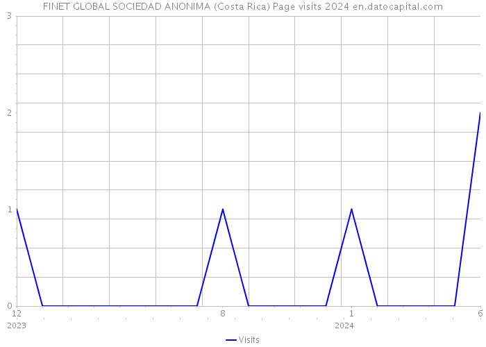 FINET GLOBAL SOCIEDAD ANONIMA (Costa Rica) Page visits 2024 