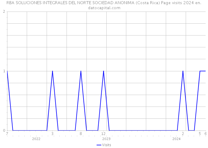 RBA SOLUCIONES INTEGRALES DEL NORTE SOCIEDAD ANONIMA (Costa Rica) Page visits 2024 