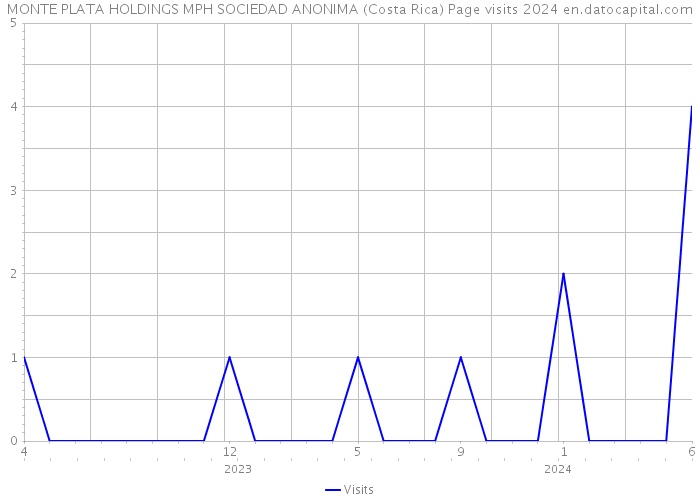 MONTE PLATA HOLDINGS MPH SOCIEDAD ANONIMA (Costa Rica) Page visits 2024 