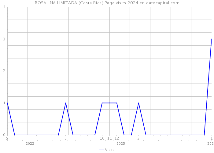 ROSALINA LIMITADA (Costa Rica) Page visits 2024 
