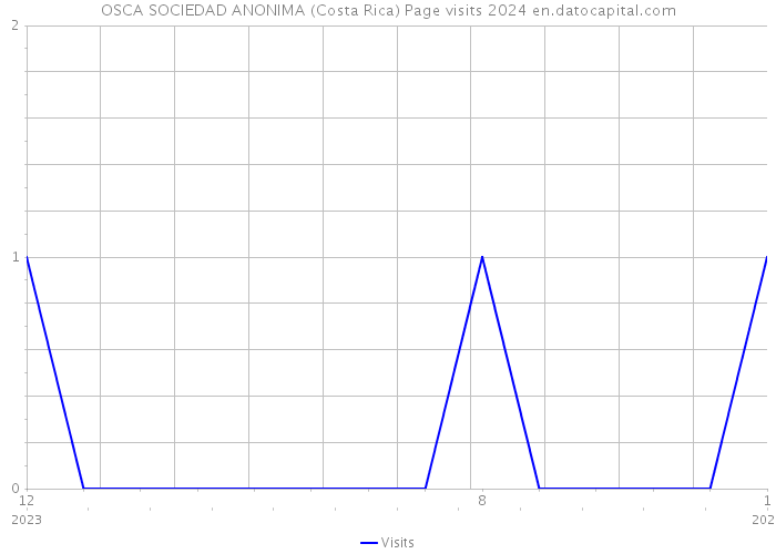OSCA SOCIEDAD ANONIMA (Costa Rica) Page visits 2024 