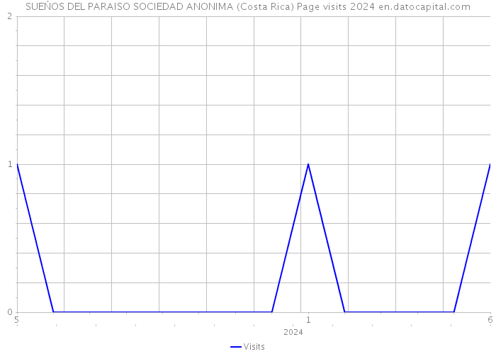 SUEŃOS DEL PARAISO SOCIEDAD ANONIMA (Costa Rica) Page visits 2024 