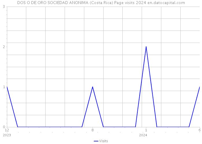 DOS O DE ORO SOCIEDAD ANONIMA (Costa Rica) Page visits 2024 