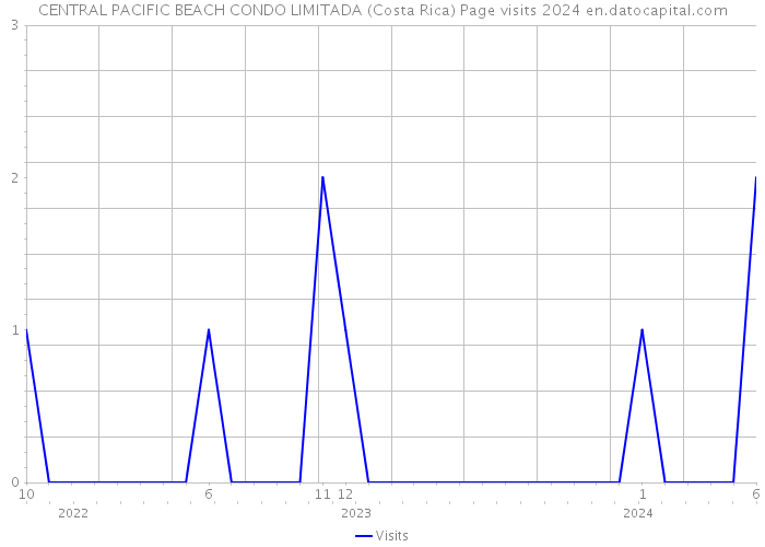 CENTRAL PACIFIC BEACH CONDO LIMITADA (Costa Rica) Page visits 2024 