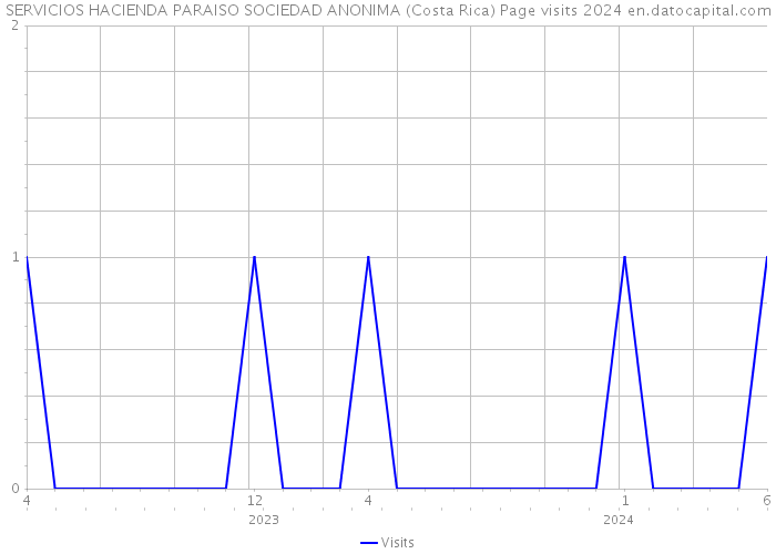 SERVICIOS HACIENDA PARAISO SOCIEDAD ANONIMA (Costa Rica) Page visits 2024 