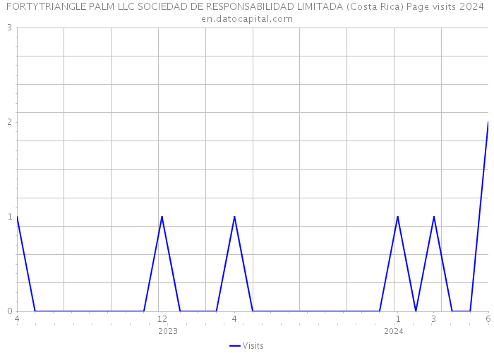 FORTYTRIANGLE PALM LLC SOCIEDAD DE RESPONSABILIDAD LIMITADA (Costa Rica) Page visits 2024 