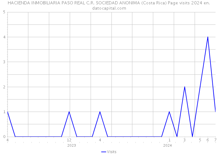 HACIENDA INMOBILIARIA PASO REAL C.R. SOCIEDAD ANONIMA (Costa Rica) Page visits 2024 