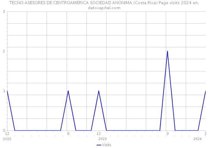 TECNO ASESORES DE CENTROAMERICA SOCIEDAD ANONIMA (Costa Rica) Page visits 2024 