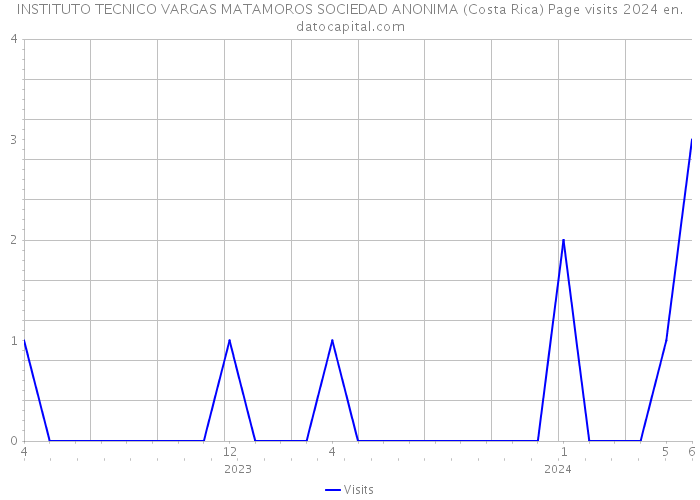 INSTITUTO TECNICO VARGAS MATAMOROS SOCIEDAD ANONIMA (Costa Rica) Page visits 2024 