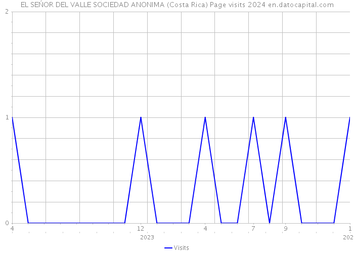 EL SEŃOR DEL VALLE SOCIEDAD ANONIMA (Costa Rica) Page visits 2024 