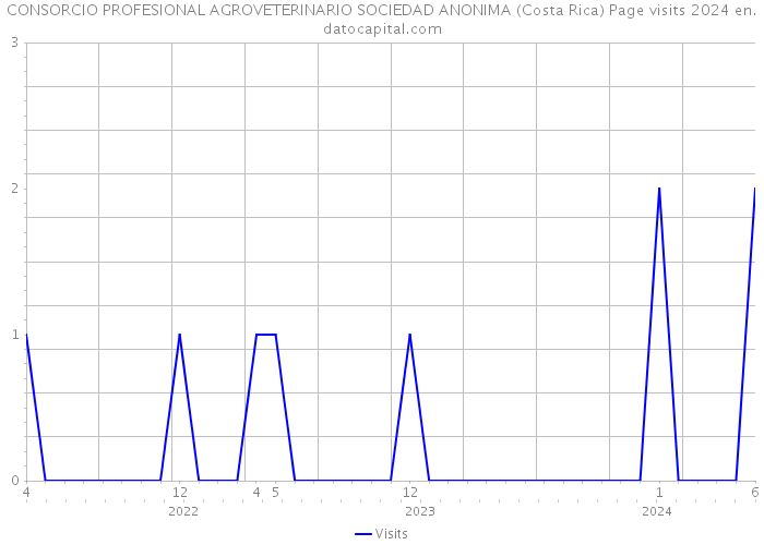 CONSORCIO PROFESIONAL AGROVETERINARIO SOCIEDAD ANONIMA (Costa Rica) Page visits 2024 