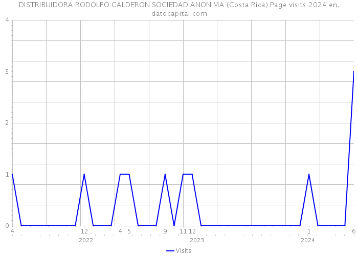 DISTRIBUIDORA RODOLFO CALDERON SOCIEDAD ANONIMA (Costa Rica) Page visits 2024 