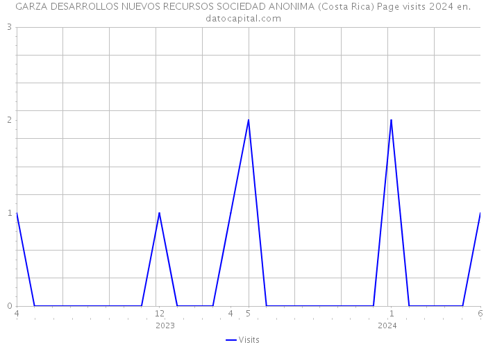 GARZA DESARROLLOS NUEVOS RECURSOS SOCIEDAD ANONIMA (Costa Rica) Page visits 2024 