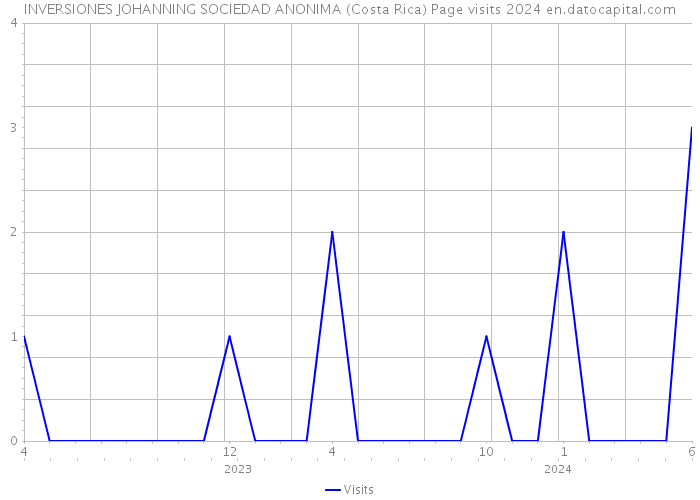 INVERSIONES JOHANNING SOCIEDAD ANONIMA (Costa Rica) Page visits 2024 