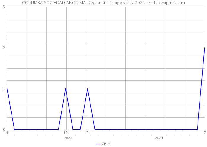 CORUMBA SOCIEDAD ANONIMA (Costa Rica) Page visits 2024 