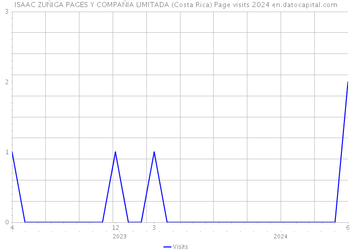 ISAAC ZUŃIGA PAGES Y COMPAŃIA LIMITADA (Costa Rica) Page visits 2024 
