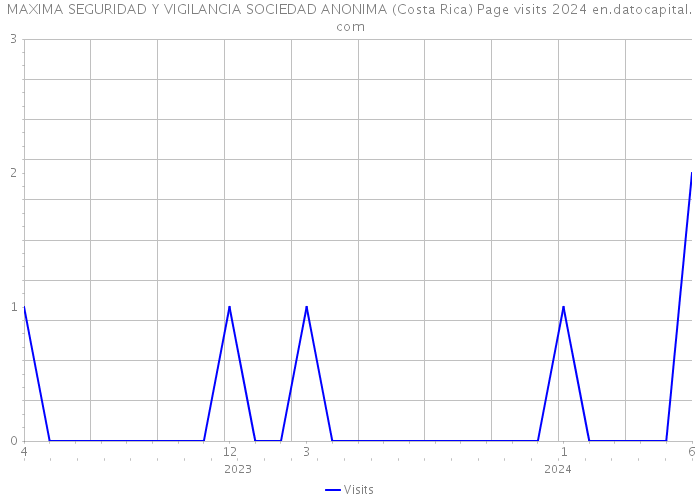 MAXIMA SEGURIDAD Y VIGILANCIA SOCIEDAD ANONIMA (Costa Rica) Page visits 2024 