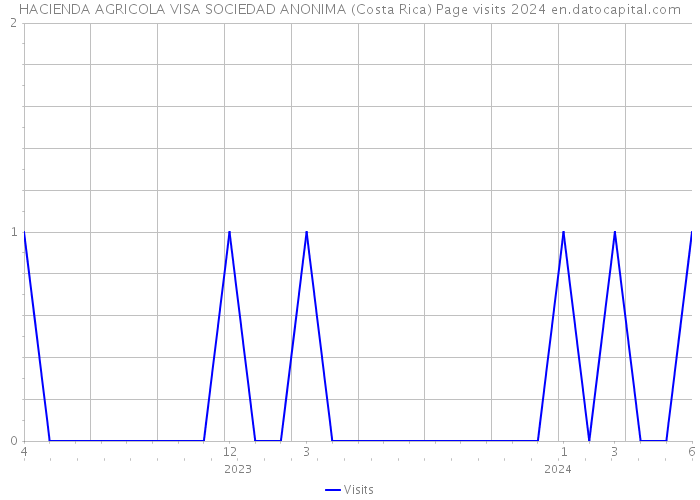 HACIENDA AGRICOLA VISA SOCIEDAD ANONIMA (Costa Rica) Page visits 2024 