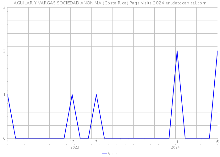 AGUILAR Y VARGAS SOCIEDAD ANONIMA (Costa Rica) Page visits 2024 