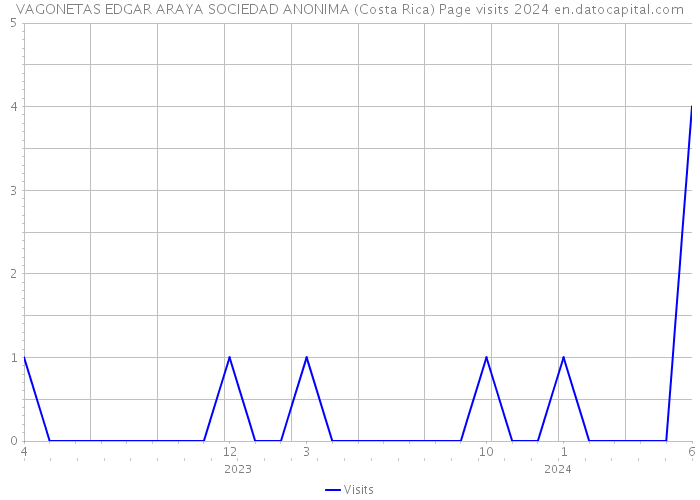 VAGONETAS EDGAR ARAYA SOCIEDAD ANONIMA (Costa Rica) Page visits 2024 
