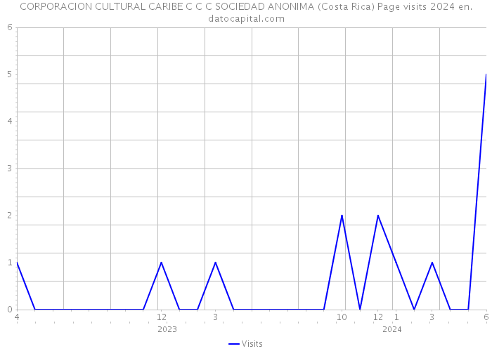 CORPORACION CULTURAL CARIBE C C C SOCIEDAD ANONIMA (Costa Rica) Page visits 2024 