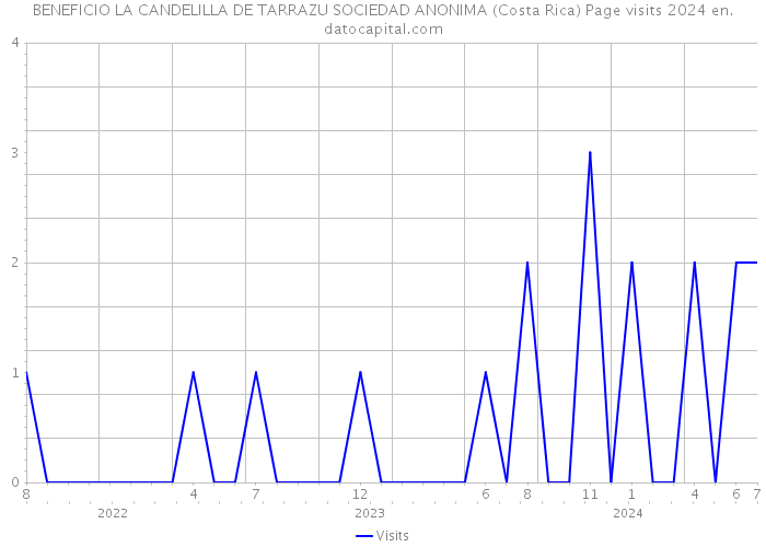 BENEFICIO LA CANDELILLA DE TARRAZU SOCIEDAD ANONIMA (Costa Rica) Page visits 2024 