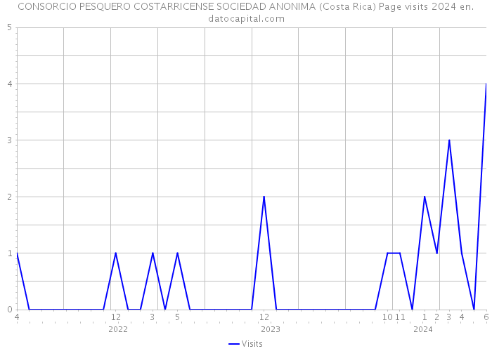 CONSORCIO PESQUERO COSTARRICENSE SOCIEDAD ANONIMA (Costa Rica) Page visits 2024 