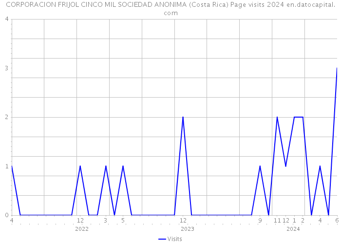 CORPORACION FRIJOL CINCO MIL SOCIEDAD ANONIMA (Costa Rica) Page visits 2024 