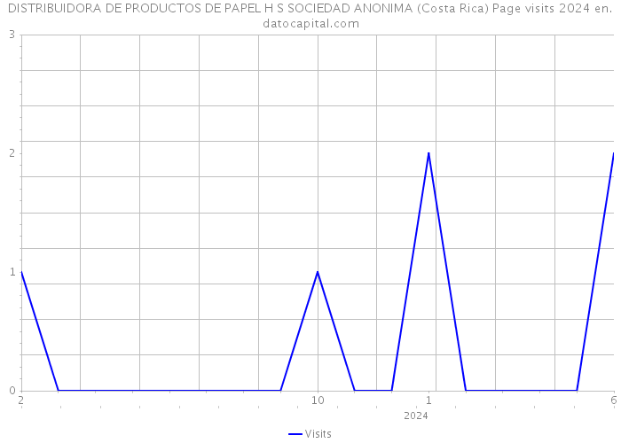 DISTRIBUIDORA DE PRODUCTOS DE PAPEL H S SOCIEDAD ANONIMA (Costa Rica) Page visits 2024 