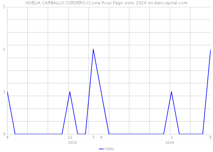 NOELIA CARBALLO CORDERO (Costa Rica) Page visits 2024 