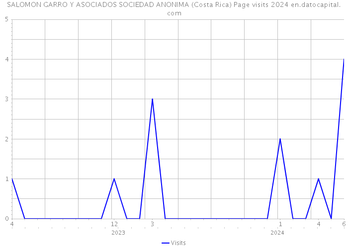 SALOMON GARRO Y ASOCIADOS SOCIEDAD ANONIMA (Costa Rica) Page visits 2024 