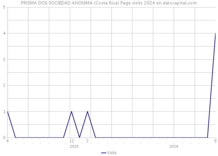 PRISMA DOS SOCIEDAD ANONIMA (Costa Rica) Page visits 2024 