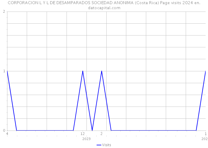 CORPORACION L Y L DE DESAMPARADOS SOCIEDAD ANONIMA (Costa Rica) Page visits 2024 