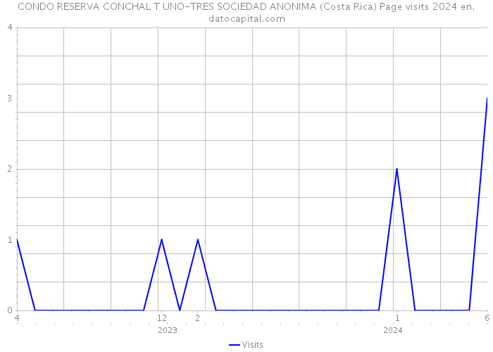 CONDO RESERVA CONCHAL T UNO-TRES SOCIEDAD ANONIMA (Costa Rica) Page visits 2024 