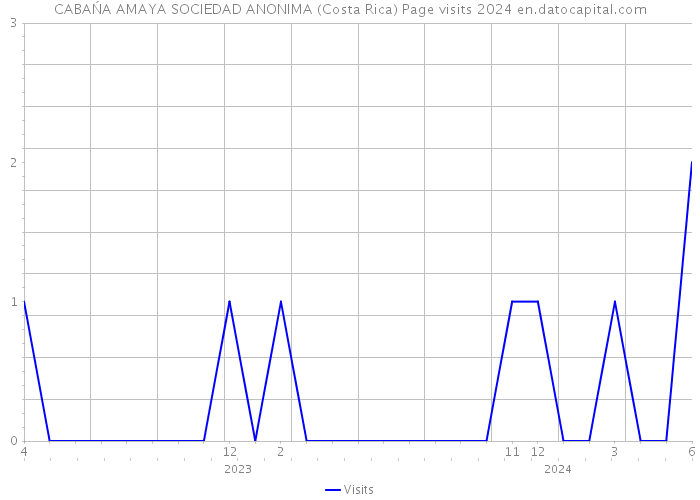 CABAŃA AMAYA SOCIEDAD ANONIMA (Costa Rica) Page visits 2024 