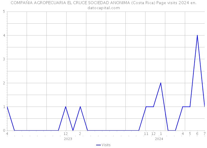 COMPAŃIA AGROPECUARIA EL CRUCE SOCIEDAD ANONIMA (Costa Rica) Page visits 2024 