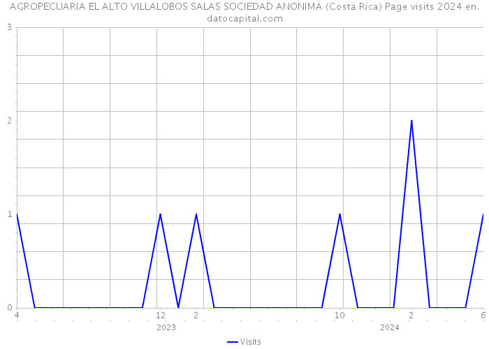 AGROPECUARIA EL ALTO VILLALOBOS SALAS SOCIEDAD ANONIMA (Costa Rica) Page visits 2024 