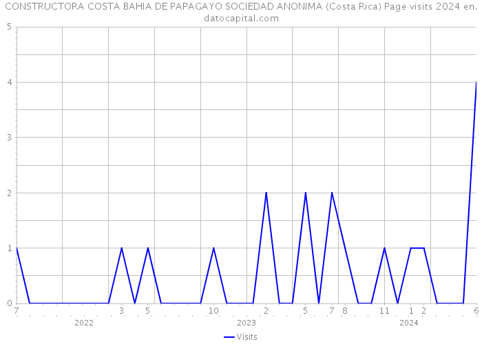 CONSTRUCTORA COSTA BAHIA DE PAPAGAYO SOCIEDAD ANONIMA (Costa Rica) Page visits 2024 