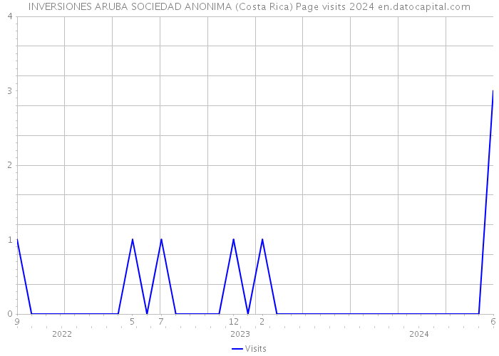 INVERSIONES ARUBA SOCIEDAD ANONIMA (Costa Rica) Page visits 2024 