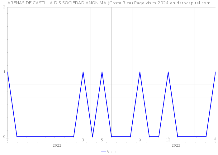 ARENAS DE CASTILLA D S SOCIEDAD ANONIMA (Costa Rica) Page visits 2024 