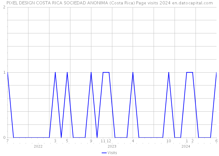 PIXEL DESIGN COSTA RICA SOCIEDAD ANONIMA (Costa Rica) Page visits 2024 