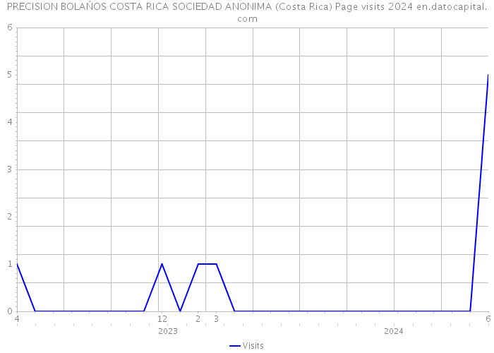 PRECISION BOLAŃOS COSTA RICA SOCIEDAD ANONIMA (Costa Rica) Page visits 2024 