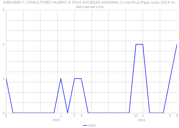 ASESORES Y CONSULTORES VALERIO & SOLIS SOCIEDAD ANONIMA (Costa Rica) Page visits 2024 